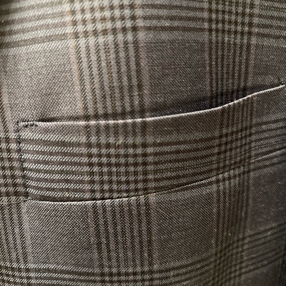 Hart Schaffner Glen Plaid Big Tall Sport Coat Blazer Jacket Blue Men 52R - Picture 4 of 14